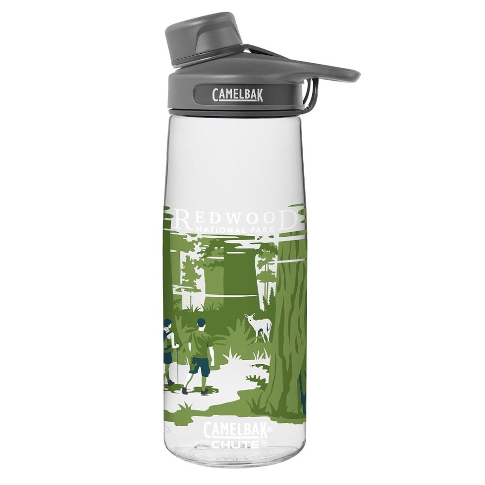 Rare CamelBak Redwood National Park graphic 0.75L chute outdoor water bottle